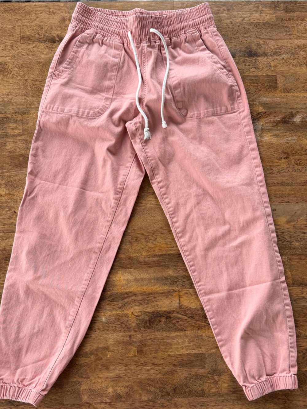Light Pink Drawstring Pants - Picture 2 of 4